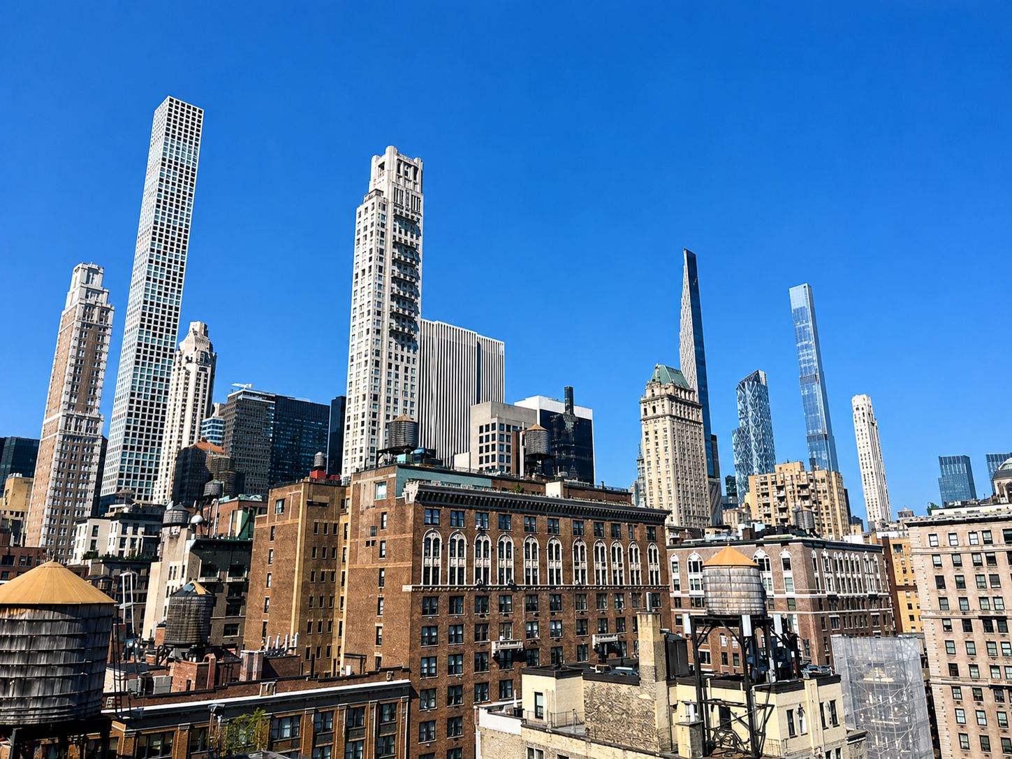 New York City skyline and buildings